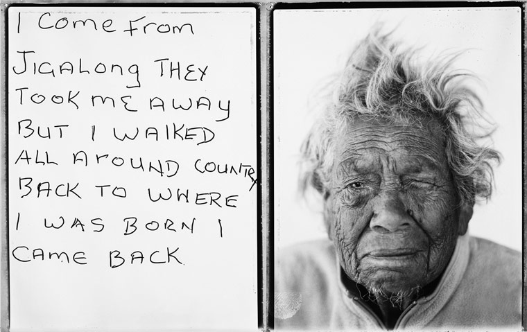 I come from Jigalong they took me away but I walked all around country back to where I was born I came back.
